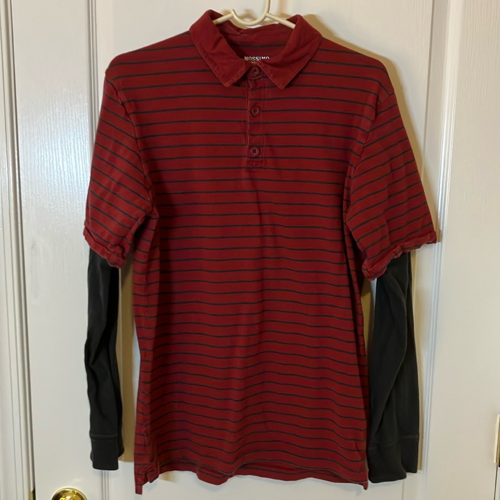 BoysXL long sleeve collared T-shirt